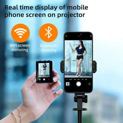 2025 New Rear Camera Selfie Stick ,XO-SS23 Projection Selfie Stick,With Selfie Monitor Screen,With Brush Tiktok Bluetooth Remote Control Scrolling ,With 2Pcs LED Fill Lights ,Maxinum Extend to 66.93 Inch , Phone Tripod, Content Creator Tools, Phone Tripod