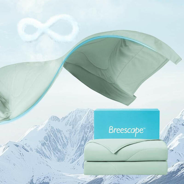 Breescape Blendtek™ Cooling Comforter, Breathable Comforter for Hot Sleepers & Night Sweats Relief, Premium Lightweight Summer Bedding