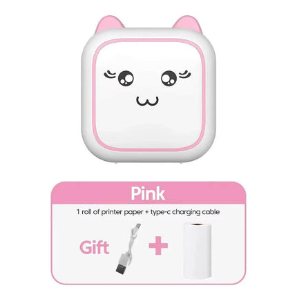 Mini Printer Thermal Adhesive Labels Printer Sticker Bluetooth Mini Pocket Label Notes Printer for Home and Office Android IOS .