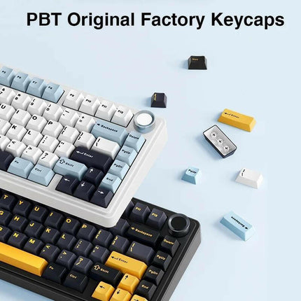 AULA F75 Wireless Mechanical Keyboard, USB Charging RGB Backlight Wireless Keyboards, Gaming Keyboard for Gaming, Office, Multimedia Roller Key, Gift for Friend, Gaming Accessories