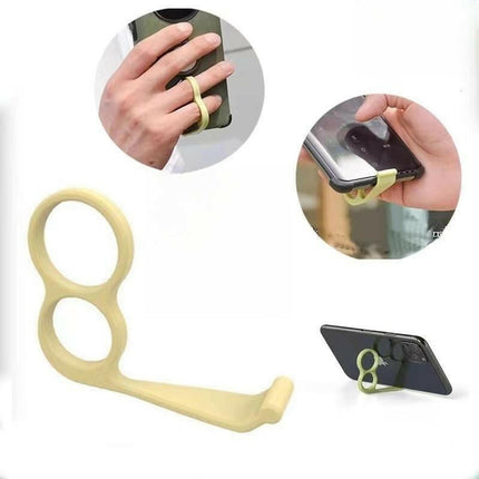 10 PCS Multifunctional Online Class Learning Device Manufacturer Creative Finger Ring Phone Holder Lazy Person Multifunctional Phone Holder Color Random