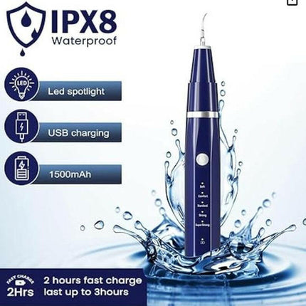 Stop Struggling with Food Stuck in Teeth! This Sonic Cleaner Removes Plaque in 30 Seconds! from Yellow Stains to Sparkling White! Cleansing Oral Removable Multicolor Kit Water Proof Jyq-01-Prilotte Store01