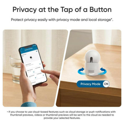 Eufy Indoor Cam E30, Latest Generation, 4K UHD Security Camera, 360 Pan-Tilt, Color Night Vision, AI Detection for Human/Pet/Audio/Crying, Human/Pet Auto Tracking, Works with Homekit｜Spingtok
