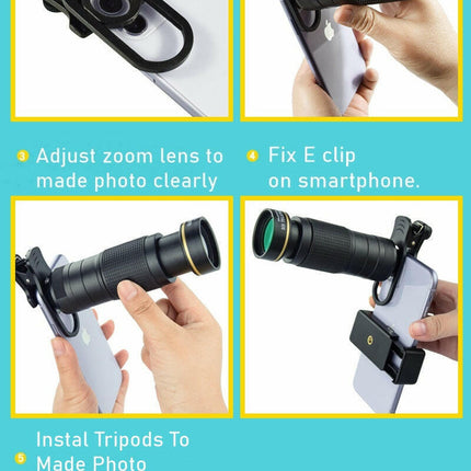 Dragon 36X Mobile Phone Lens Kit With Tripod