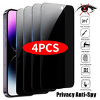 For iPhone 12 / 4PCS Privacy Glass
