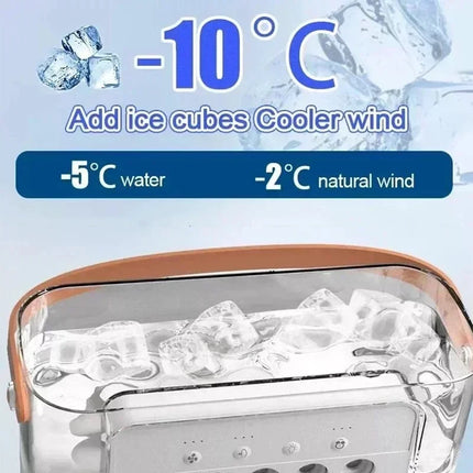 3 In 1 Portable Humidifier Fan Mini Air Conditioners USB Mini fan LED