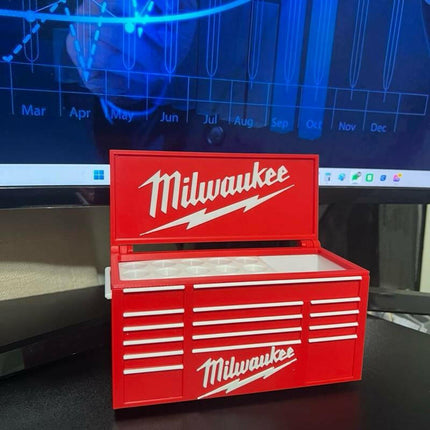Milwaukee Workbench Toolbox Pen Holder - Mini Tool Chest Organizer