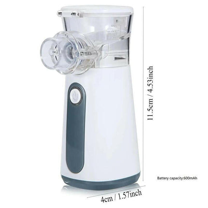 2025 Upgrade Humidifier Portable Atomiser -Handheld Mesh Nebulizer for Adults and Children, Quiet Lightweight Ventilator for Home and Travel, Fine Mist for Cough Relief, USB Rechargeable, with Self-Cleaning Mode
