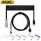 NNBILI Mechanical Keyboard Coiled Cable, 1 Count Type C USB Port Aviator Coiling Cable, Desktop Computer Gaming Keyboard Accessories