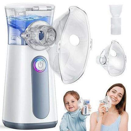 2025 Upgrade Humidifier Portable Atomiser -Handheld Mesh Nebulizer for Adults and Children, Quiet Lightweight Ventilator for Home and Travel, Fine Mist for Cough Relief, USB Rechargeable, with Self-Cleaning Mode