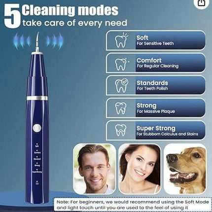 Stop Struggling with Food Stuck in Teeth! This Sonic Cleaner Removes Plaque in 30 Seconds! from Yellow Stains to Sparkling White! Cleansing Oral Removable Multicolor Kit Water Proof Jyq-01-Prilotte Store01