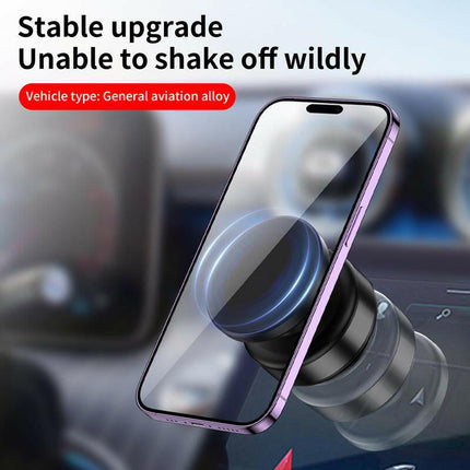 360° Adjustable Electric Vacuum Magnetic Car Phone Holder for Magsafe, Auto Suction Cup Phone Mount for Windshield/Screen, Hands-Free Vacuum Magnet Phone Stand for All Smartphones