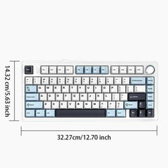 AULA F75 Wireless RGB Mechanical Gaming Keyboard - USB Rechargeable, Perfect for Gaming & Office Use, Ideal Gift for Friends!