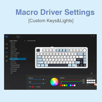 AULA F75 Wireless Mechanical Keyboard, USB Charging RGB Backlight Wireless Keyboards, Gaming Keyboard for Gaming, Office, Multimedia Roller Key, Gift for Friend, Gaming Accessories