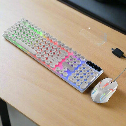 Ninja Dragons Z9i USB Wired Light Up Gaming Keyboard and Mouse Set