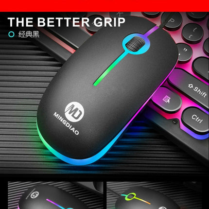 Ninja Dragons Z9i USB Wired Light Up Gaming Keyboard and Mouse Set